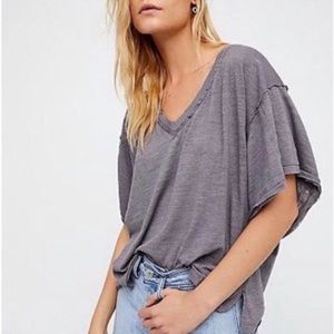 We The Free by Free People Oversized V-Neck Tee